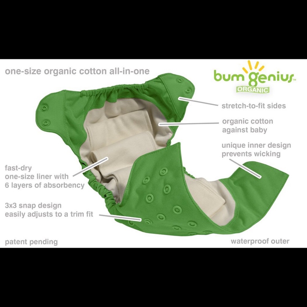 New- Cloth diapers/ reusable diaper-5pc multicolor